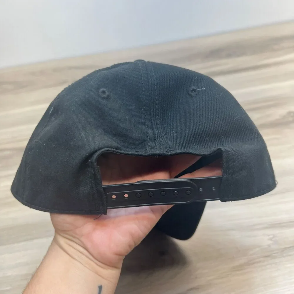 Nirvana Snapback Hat Cap‎ Black Smiley Face Logo Rock/Punk  Music Baseball Cap